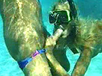 Underwater blowjob