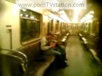 Real public sex in Moscow subway